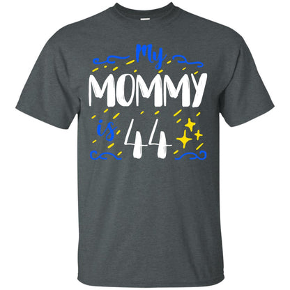 My Mommy Is 44 44th Birthday Mommy Shirt For Sons Or Daughters Dark Heather