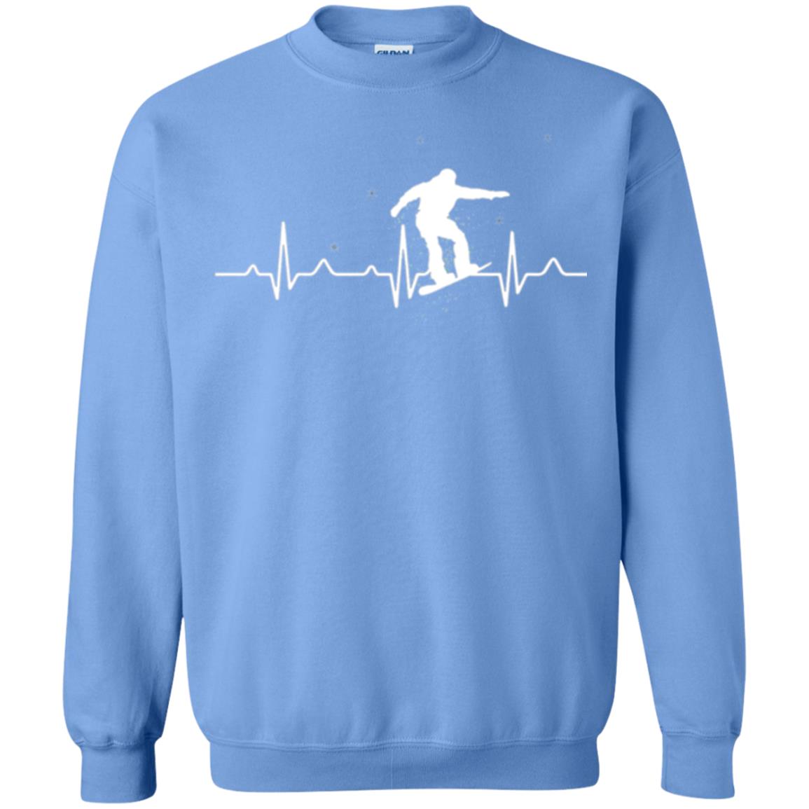 Heartbeat Snowboarding T-shirt Carolina Blue