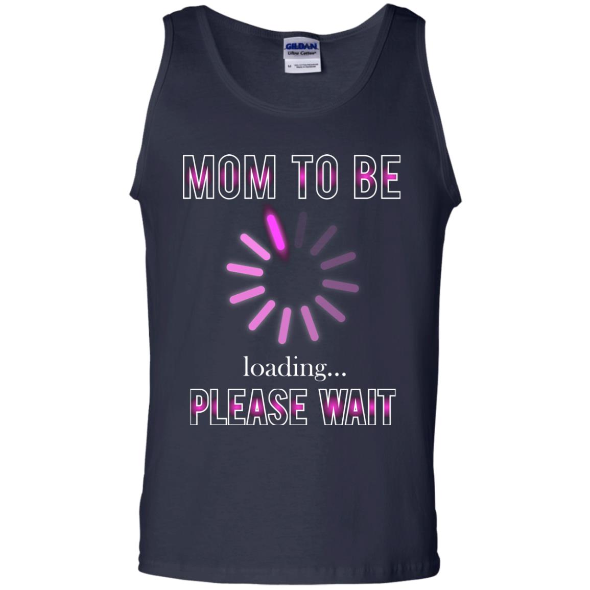 Mommy T-shirt Mom To Be Loading Please Wait Navy