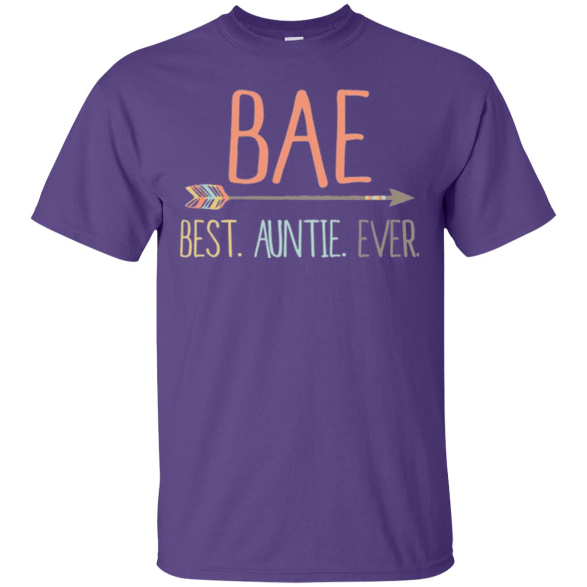 Bae T-shirt Best Auntie Ever Purple