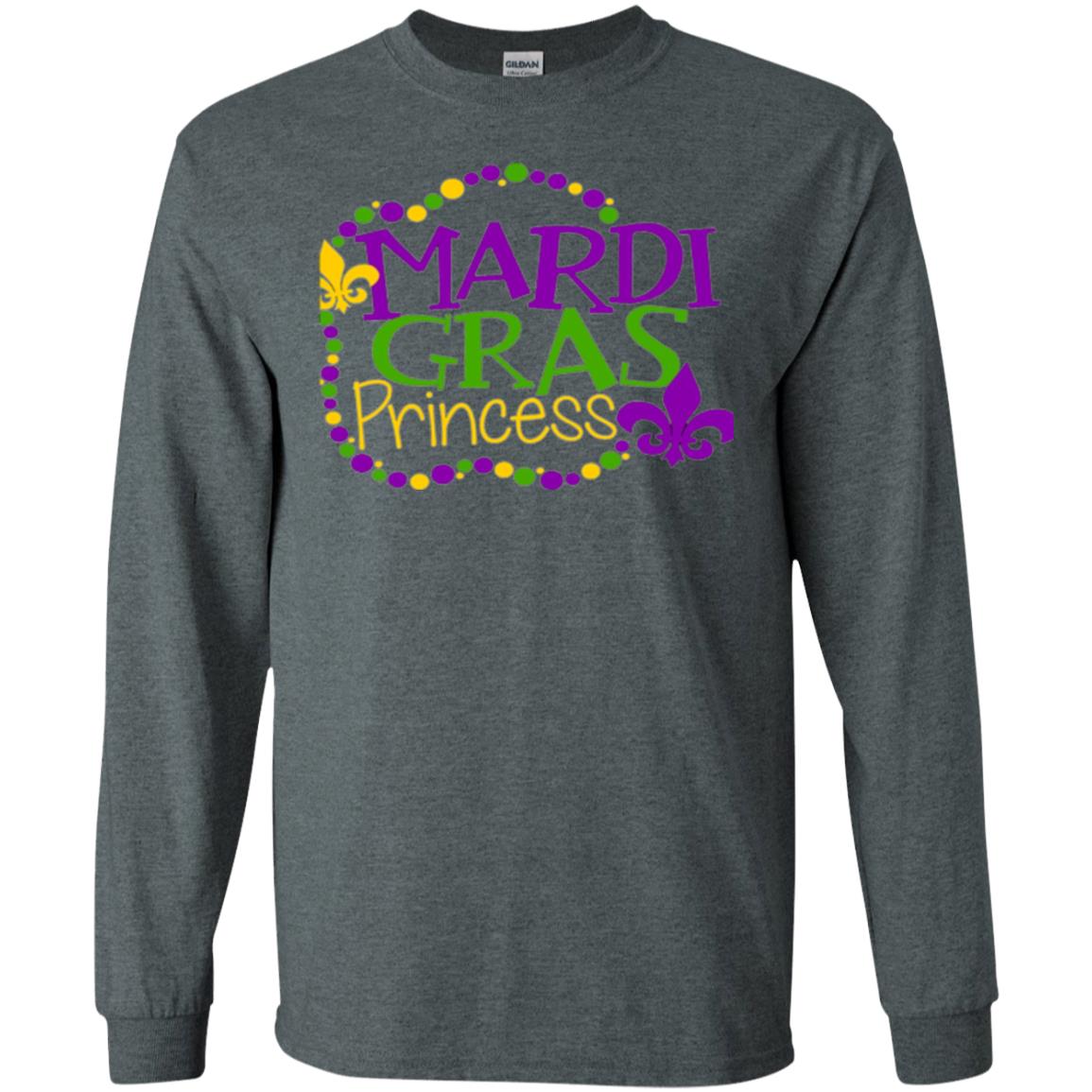 Mardi Gras Princess T-shirt Dark Heather