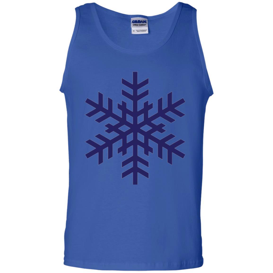 Christmas T-shirt Navy Blue Snowflake T-shirt Royal