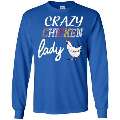 Crazy Chicken Lady Chicken Shirt For Girls Womens Royal