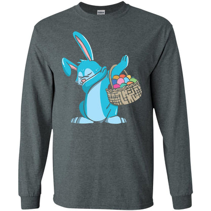 Easter Bunny Dab Easter Shirt Dark Heather
