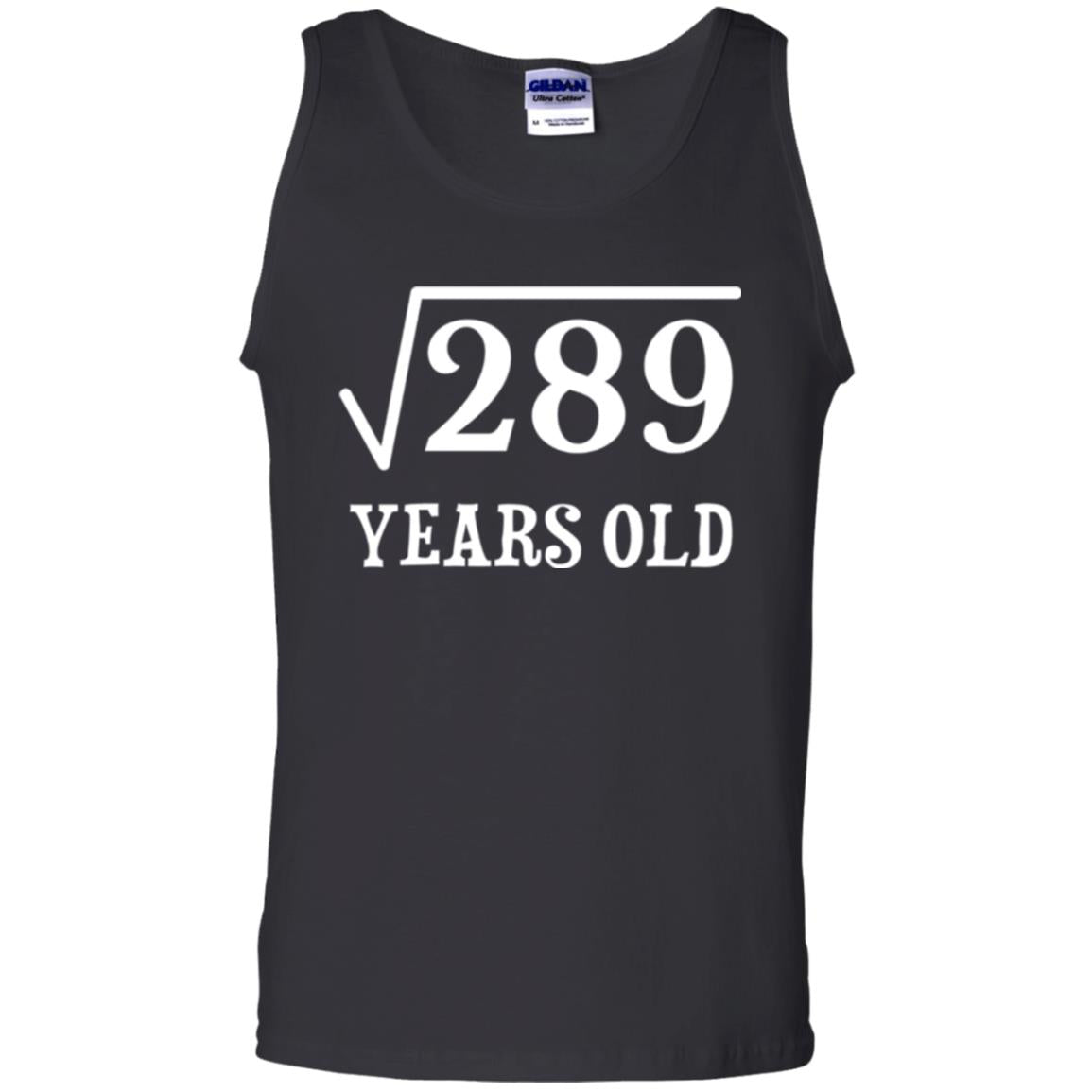 Brithday T-shirt Square Root Of 289 Black