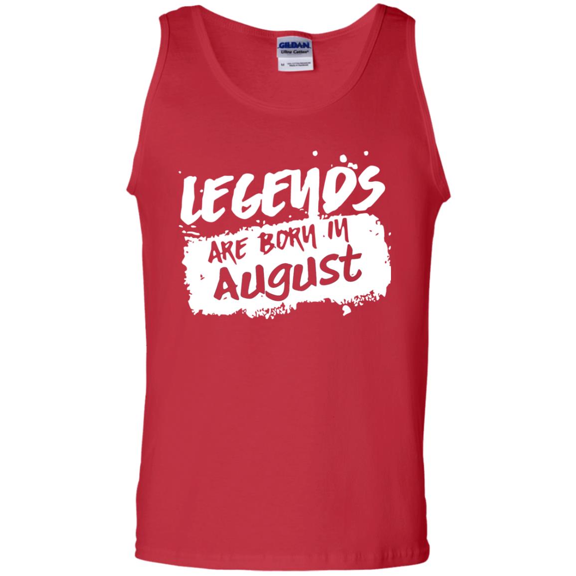 August Birthday Shirt Legends Are Born In August Red