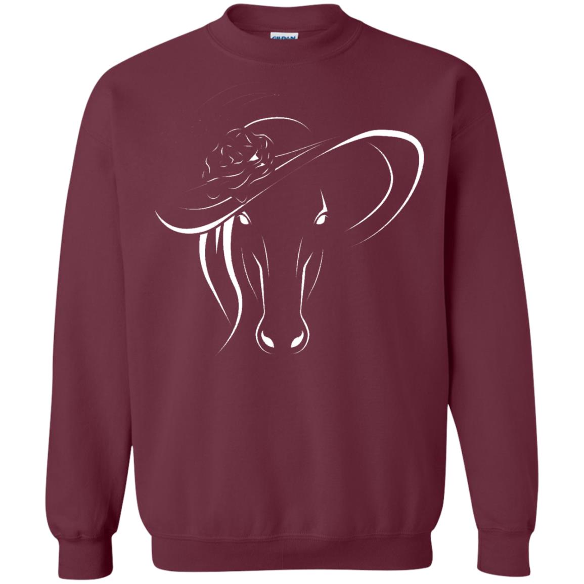 Derby Horse In Derby Womens Hat Derby Shirt Maroon