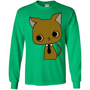 Funny Business Love Cat ShirtG240 Gildan LS Ultra Cotton T-Shirt