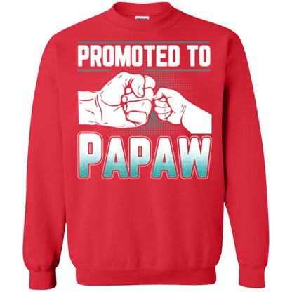 Promoted To Papaw Papa T-shirt Red