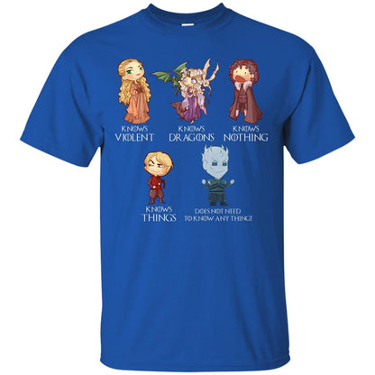 Know Something Game Of Thrones Fan T-shirt Royal