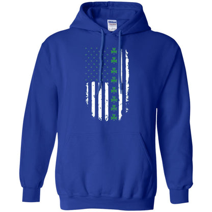 Irish American Flag St. Patrick_s Day T-shirt Royal