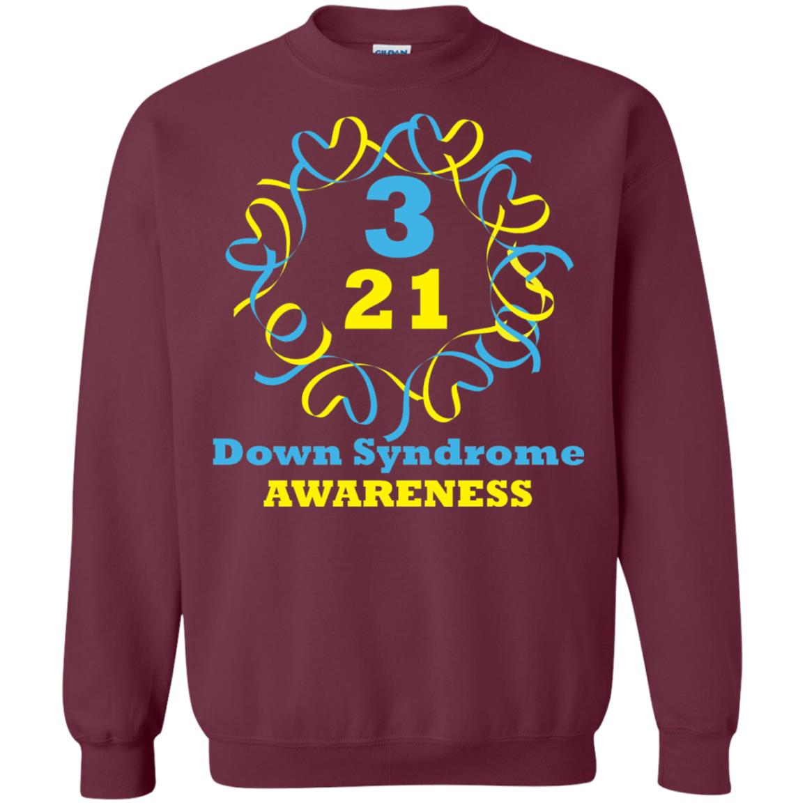 Down Syndrome Awareness T Shirt Maroon