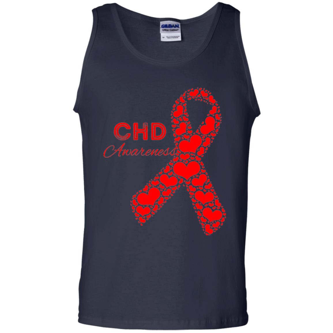 Chd Congenital Heart Defect Awareness T-shirt National Wear Red Navy