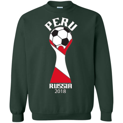 Football Lovers T-shirt Peru Russia 2108 Forest Green