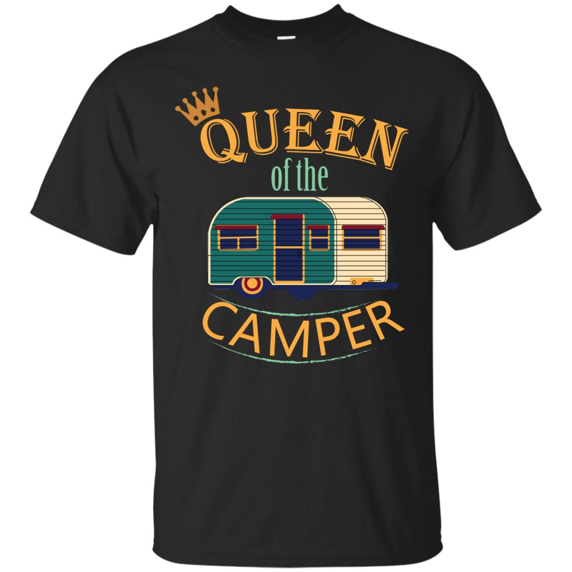 Queen Of The Camper Camping Lover Shirt Black