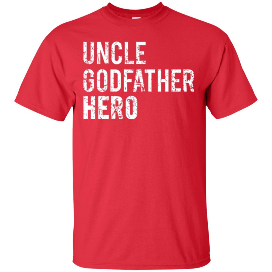 Family T-shirt Uncle Godfather Hero Red