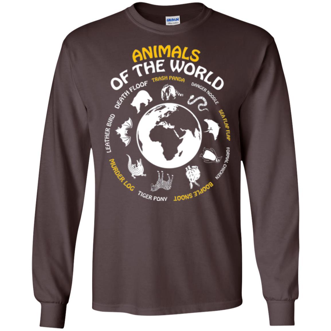 Rare Animals Of The World T-shirt Dark Chocolate