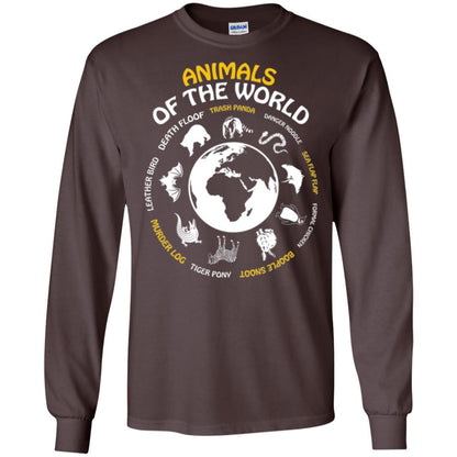 Rare Animals Of The World T-shirt Dark Chocolate