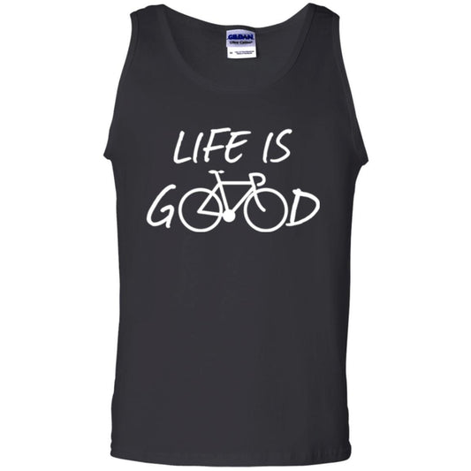 Bicycle T-shirt Life Is Good T-shirt Black