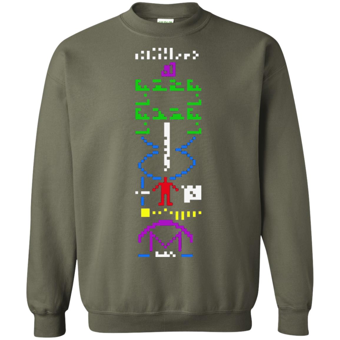 Astronomer T-shirt 1974 Arecibo Message Cool Space Exploration Military Green