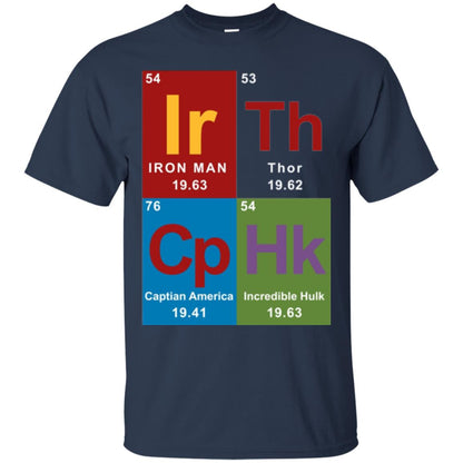 Marvel Avengers Periodic Table Elements T-shirt Navy