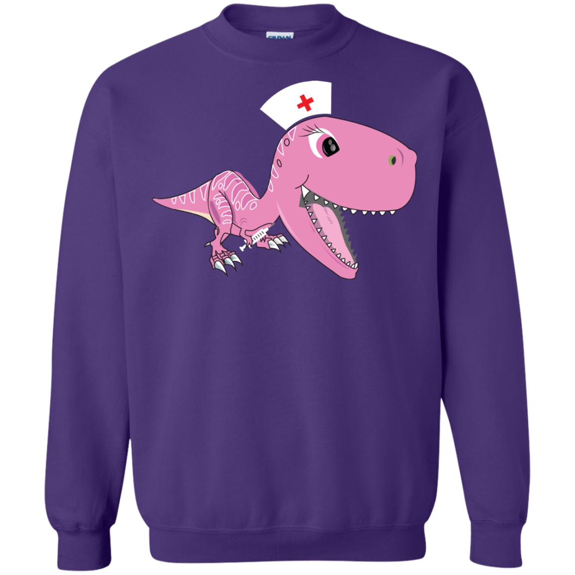 Dinosau-nurse Dinosaurus Nursing Shirt Purple