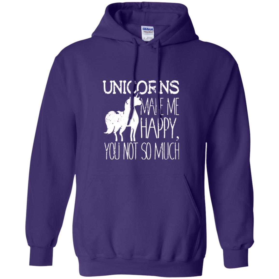 Unicorns Lovers T-shirt Unicorns Make Me Happy You Not So Much Purple