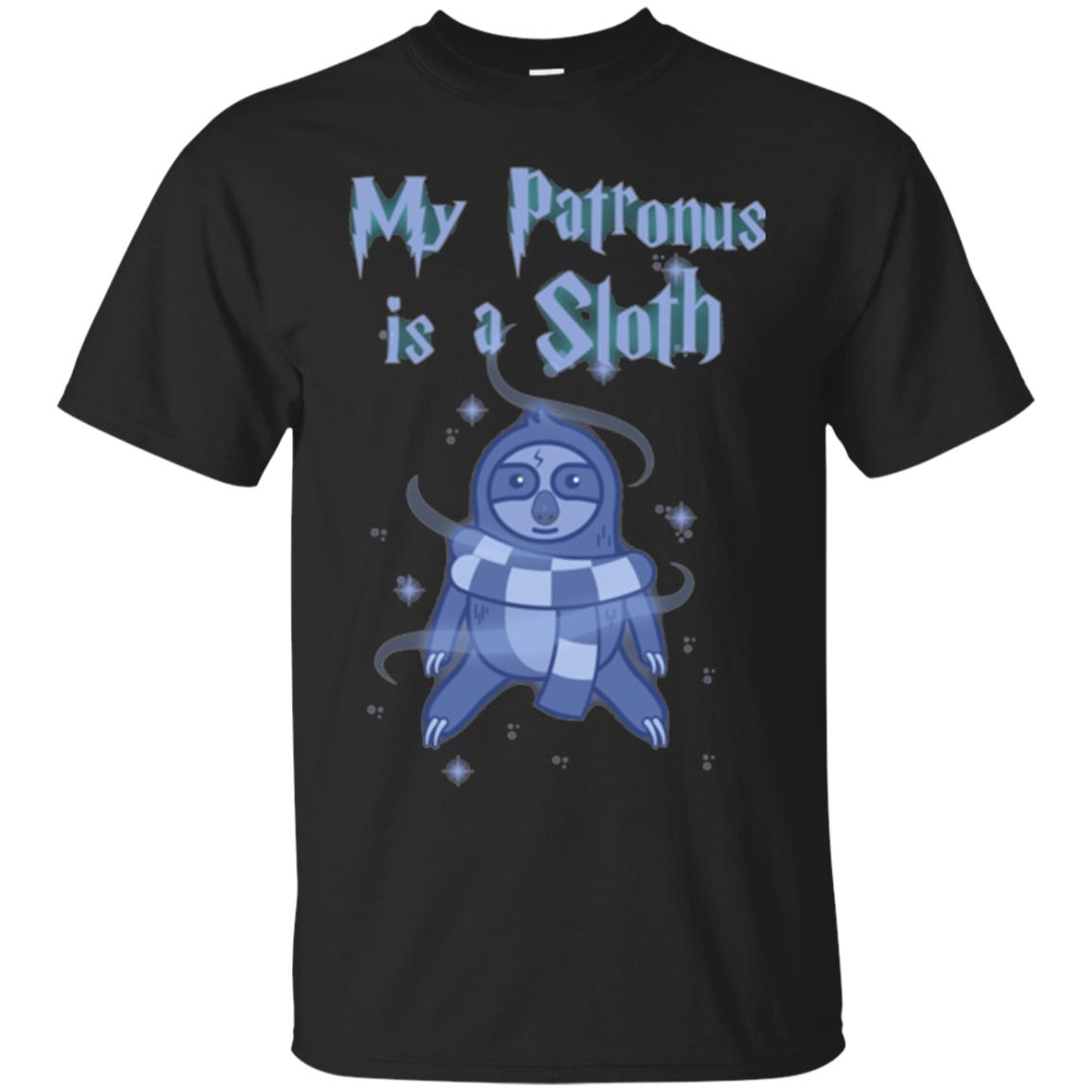 Sloth T-shirt My Patronus Is A Sloth Black