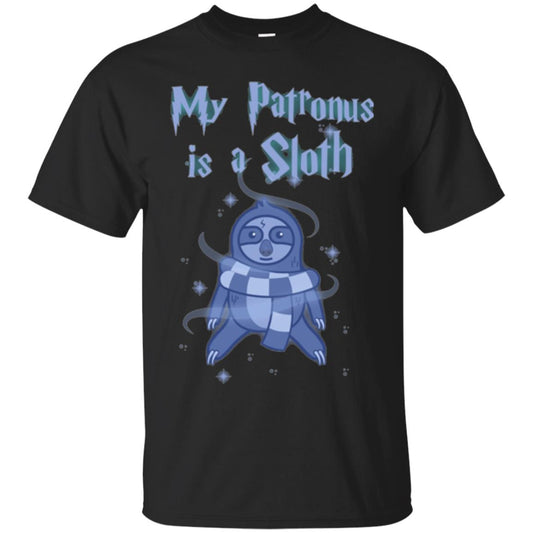 Sloth T-shirt My Patronus Is A Sloth Black