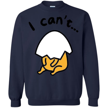 Film T-shirt Gudetama Lazy Egg I Can't Navy