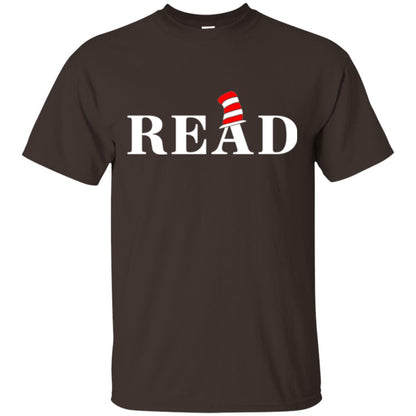 Read Book Lover National Wear Red Day T-shirt Dark Chocolate