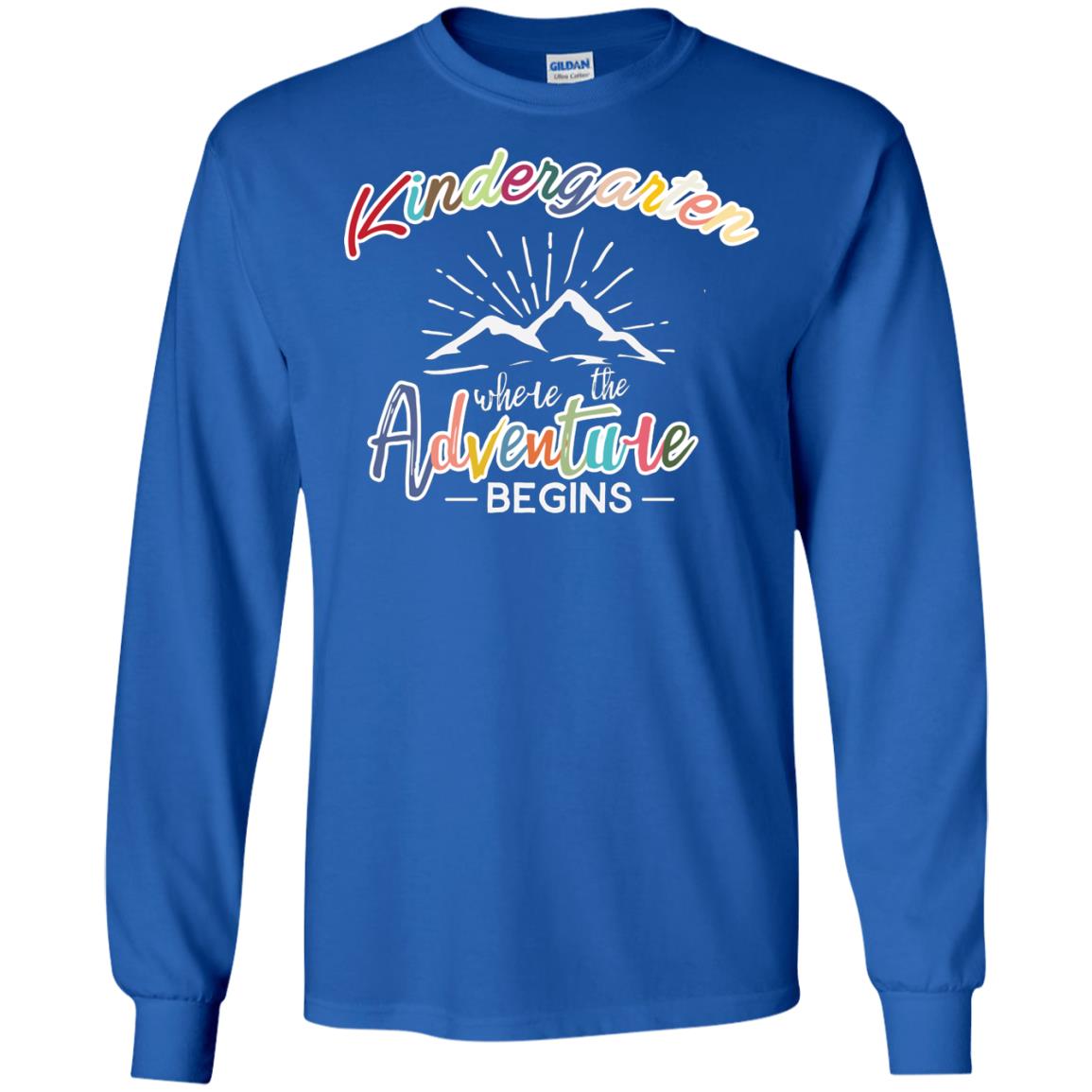 Kindergarten Where The Adventure Begins Shirt Royal