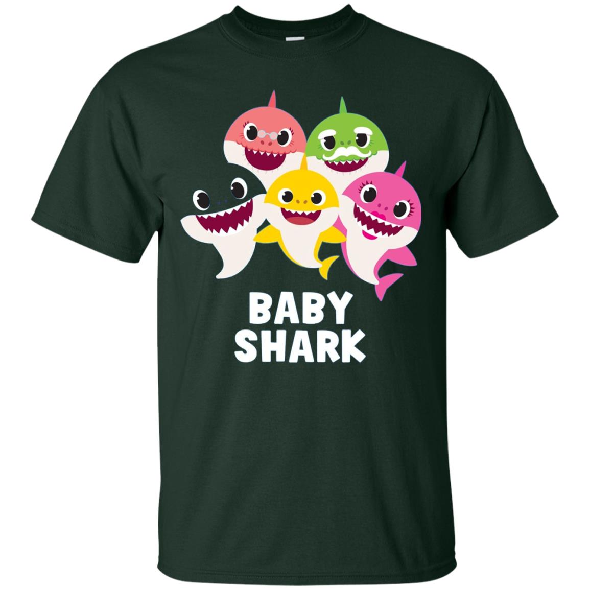 Pinkfong Baby Shark Family Shark Lover T-shirt Forest