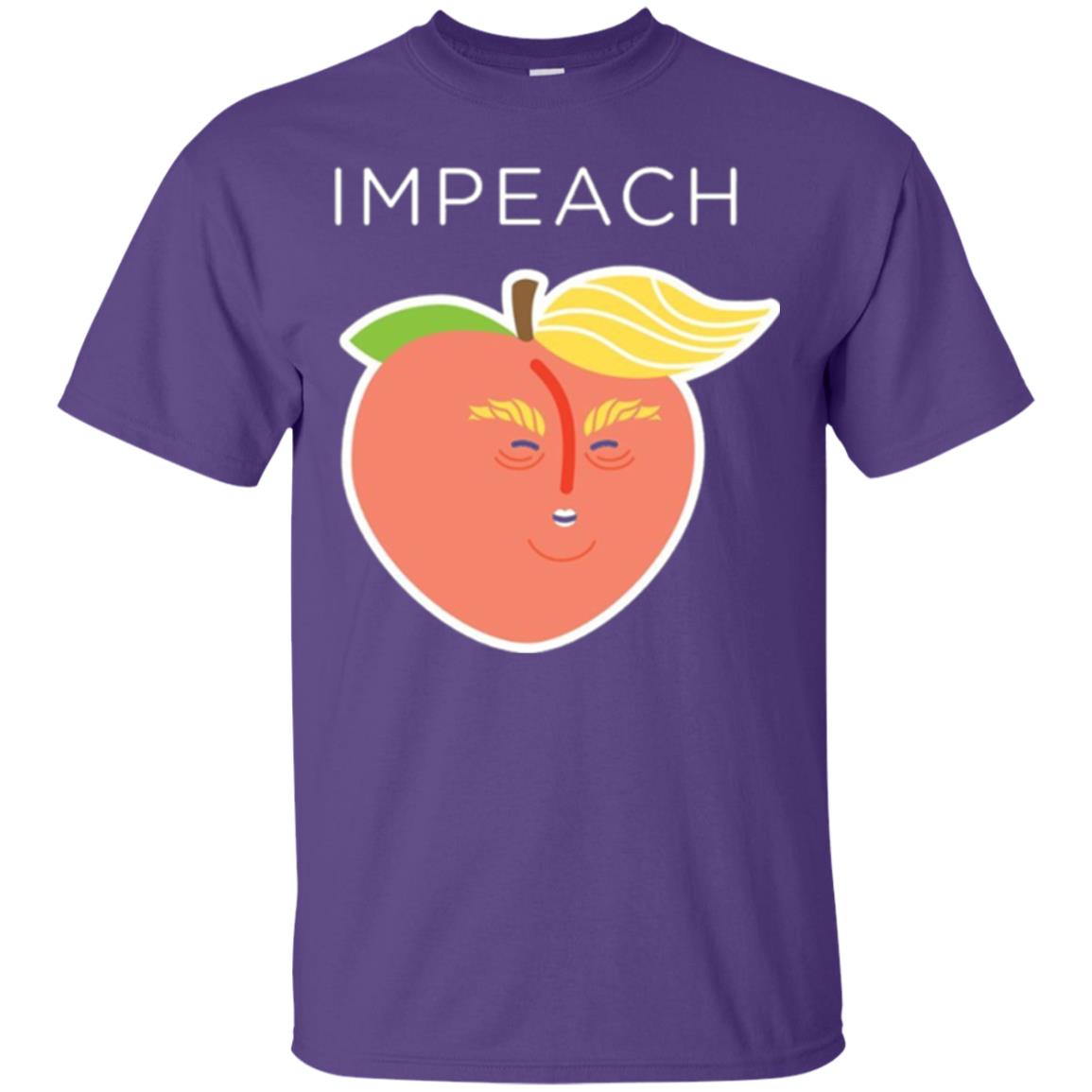 Anti Trump Peach Emoji T-shirt Impeach Donald Purple