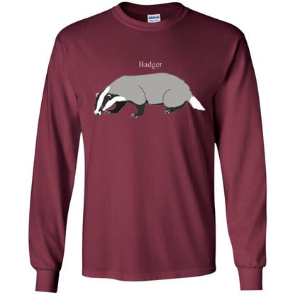 Fierce Badger T-shirt Maroon