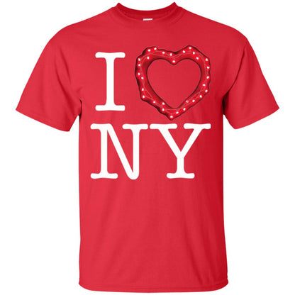 I Heart Love Ny Glowing String Lights New York T-shirt Red