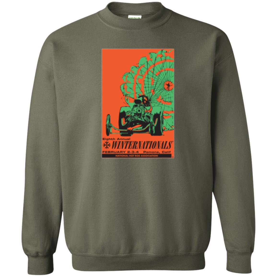 Nhra 1968 Winternationals T-shirt Military Green