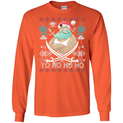 Christmas T-shirt Santa Pirate Orange