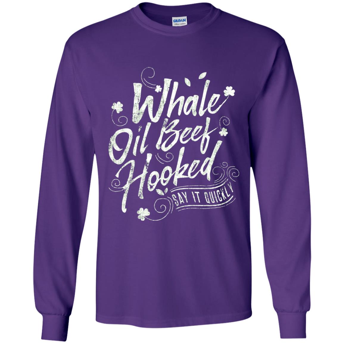 Whale Oil Beef Hooked T-shirt Purple