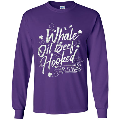 Whale Oil Beef Hooked T-shirt Purple