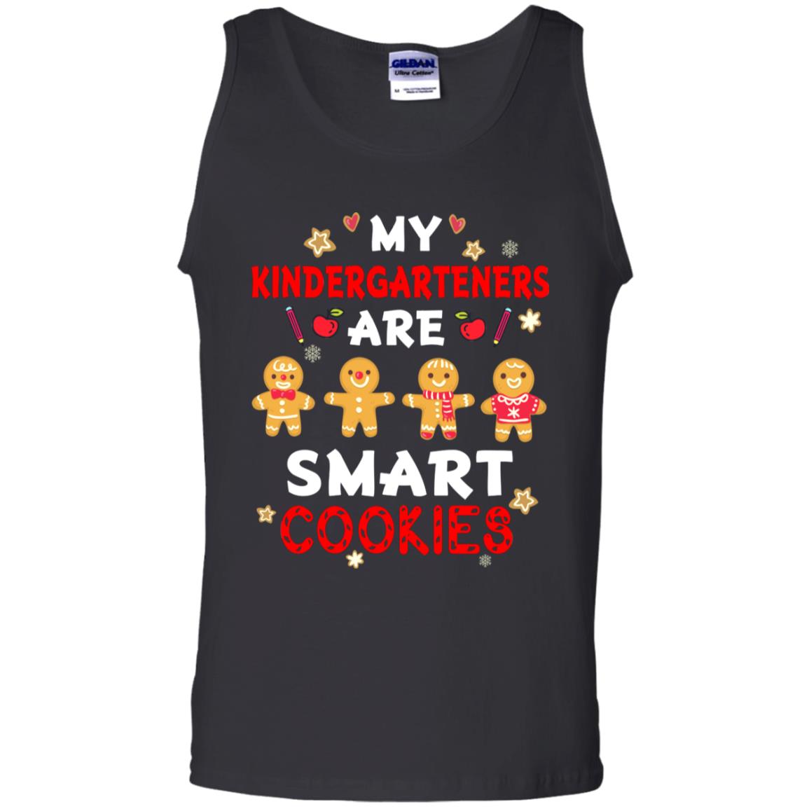 My Kndergarteners Are Smart Cookies X-mas Gift Shirt For Kindergarten Teachers Black