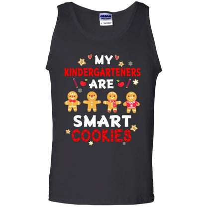 My Kndergarteners Are Smart Cookies X-mas Gift Shirt For Kindergarten Teachers Black