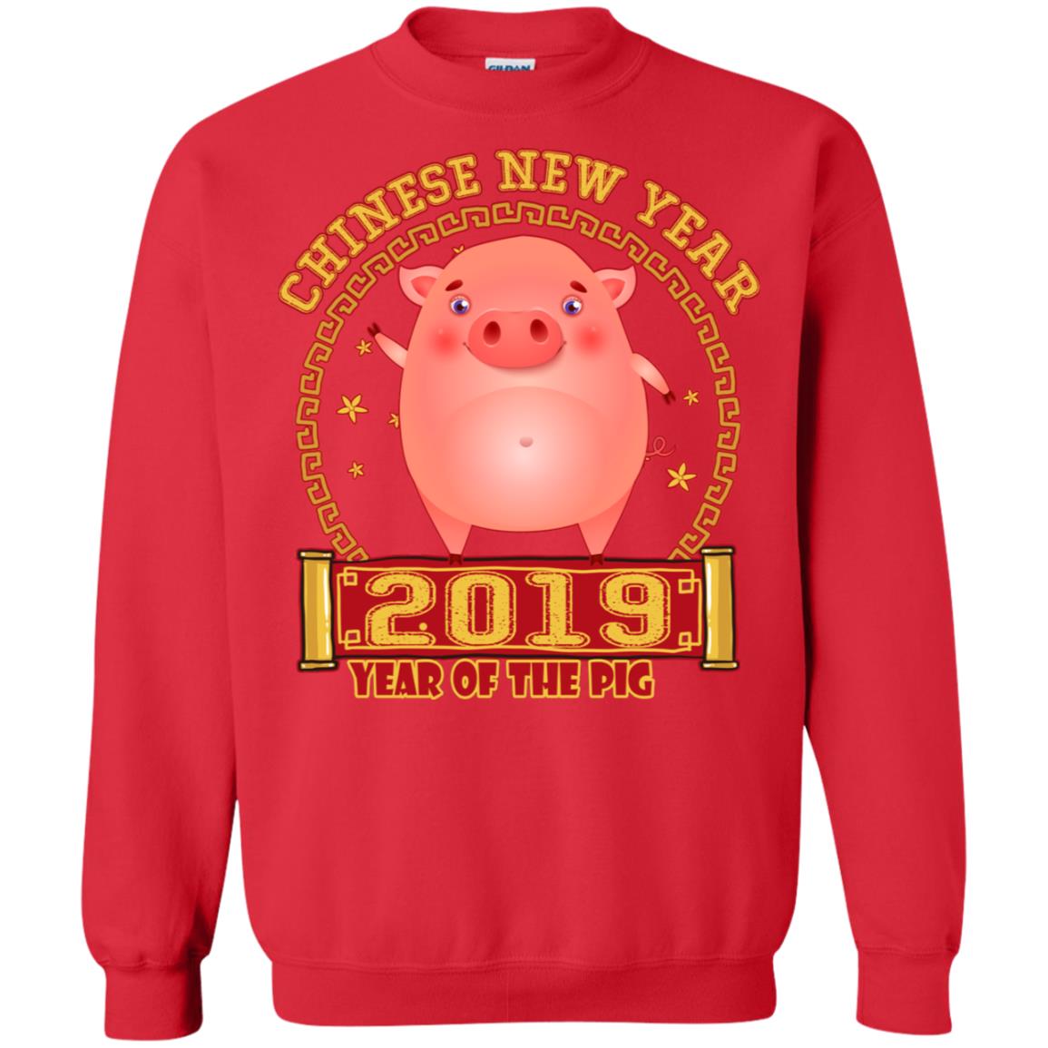 Chinese New Year Year 2019 Of The Pig Shirt Red