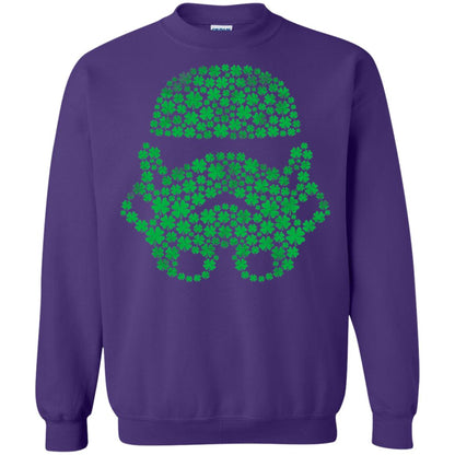 Stormtrooper Clovers St. Patrick_s Graphic T-shirt Purple