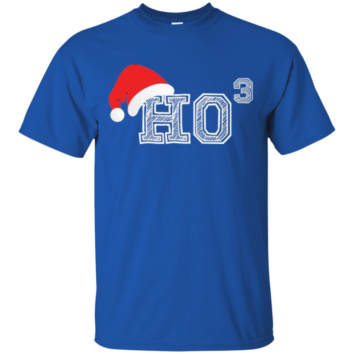 Christmas T Shirt Ho Ho Ho X 3 Third Power Royal