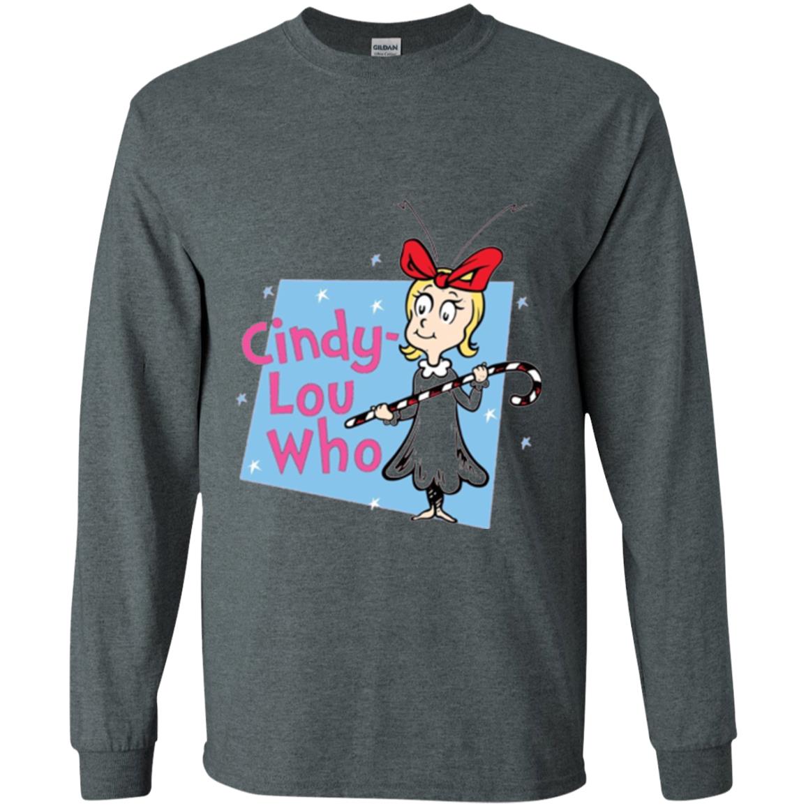 Dr. Seuss Cindy-lou Who Book Lover T-shirt Dark Heather
