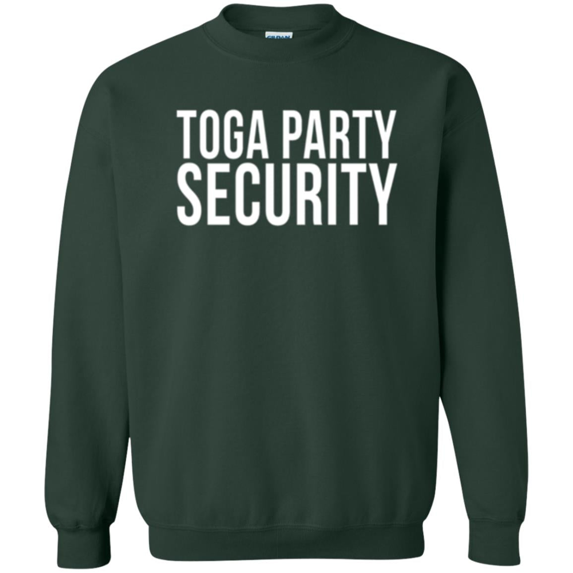 Toga Party Security T-shirt Forest Green