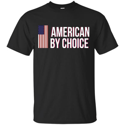 Flag Of American By Choice T-shirt Black
