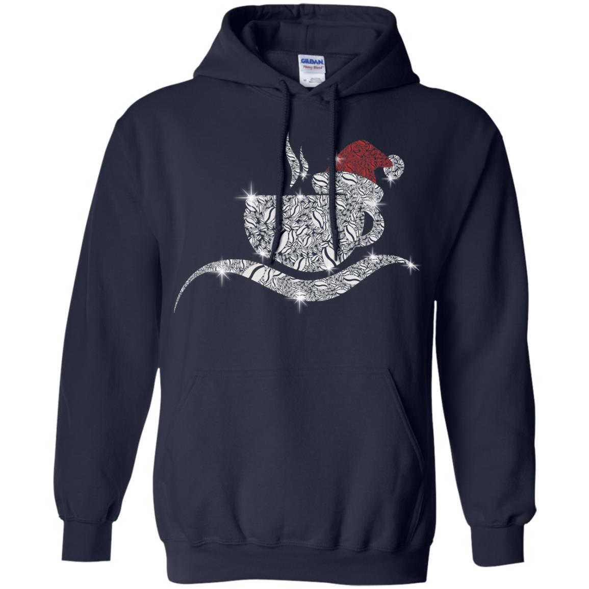 Coffee Glass Christmas Gift Drinking Lovers Shirt Navy