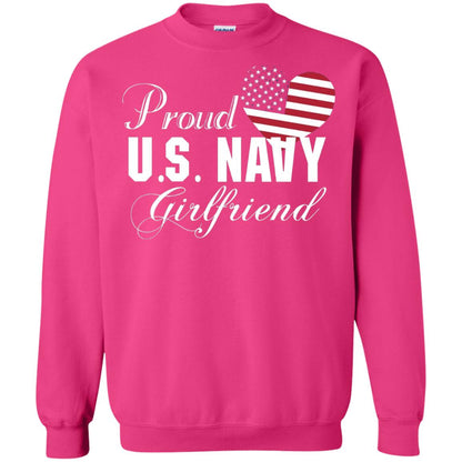 Pride U.s. Army Shirt Proud Navy Girlfriend Heart Heliconia